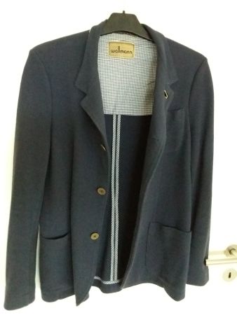 WALLMANN Jacke, Gr 40, Baumwolle, dunkelblau,