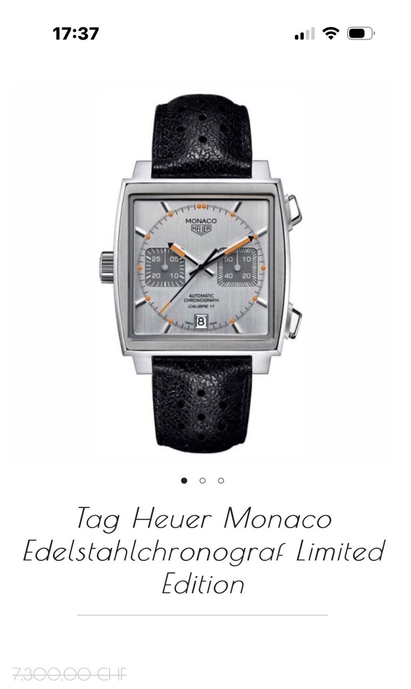 Tag Heuer Uhren: Tag Heuer Monaco  Edition – Neu (gemäss Beschreibung) aus Uster von Autospecht 6