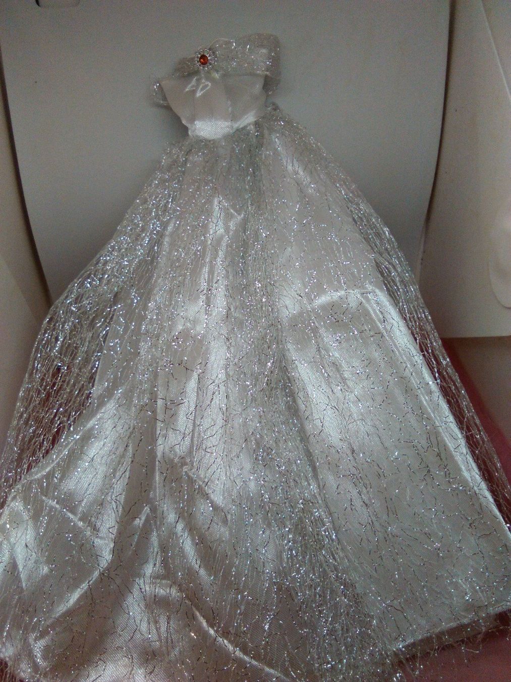 Spielzeuge: PARBIE ABEND KLEID;WEISS;;GLITZER – Neu (gemäss Beschreibung) aus Basel von bijoutrie_4 9