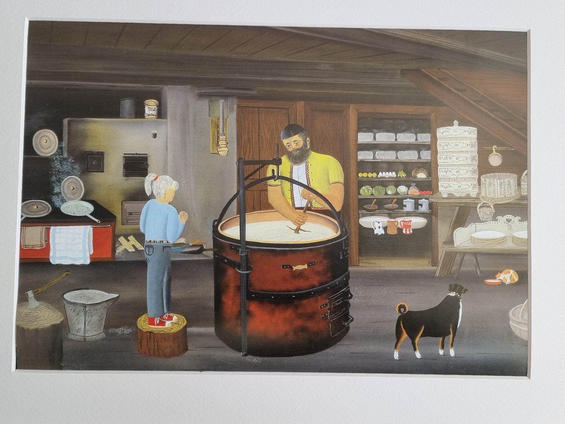 Poster & Bilder: BARBARA BILD HINTER PASSEPARTOUT MONTIERT MIT RAHMEN – Gebraucht aus Gersau von grafik-kunst 2
