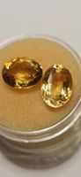Topas 7ct. Klar Goldbraun 2Stk.