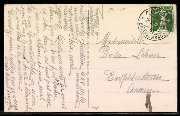 Cartes postales: AK Aarau, Totalansicht – D'occasion à Berlin par bartko-reher 1