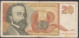 Jugoslawien 20 Novih Dinara 1994