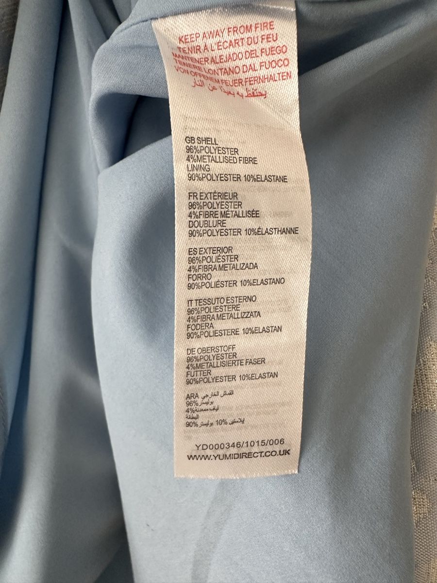 Vestiti: Elegantes Kleid hellblau/silber – Usato da Sevelen venduto da mar_gq8k 4