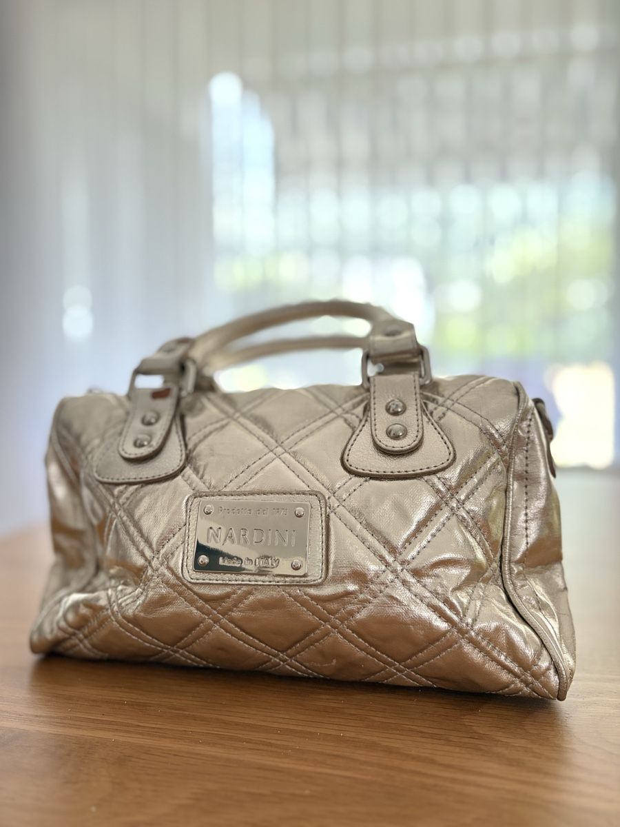 Taschen für Damen: Borsa NARDINI argento trapuntata con manici – Gebraucht aus S. Antonino von LIKA91 2