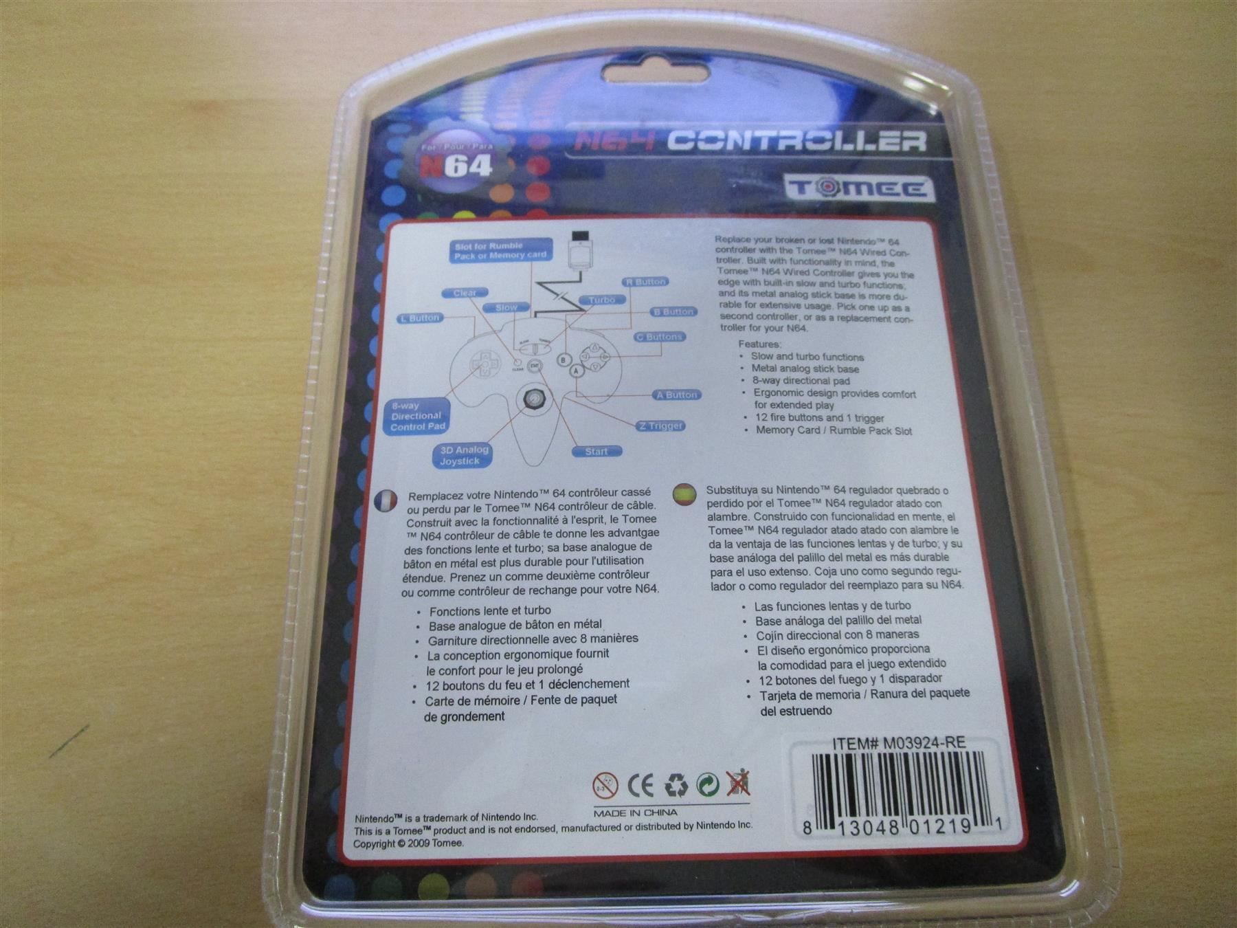 Altri accessori: Nintendo 64 Controller Tomee rot – Nuovo e nell'imballaggio originale da Goldau venduto da agestuffer 2