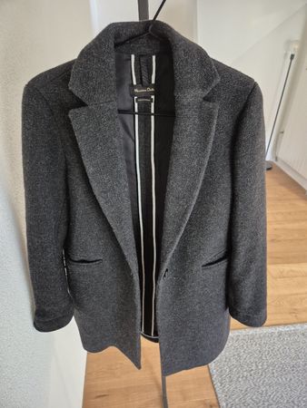 Massimo Dutti Wollmantel, Grau, Top Zustand, Grösse 40
