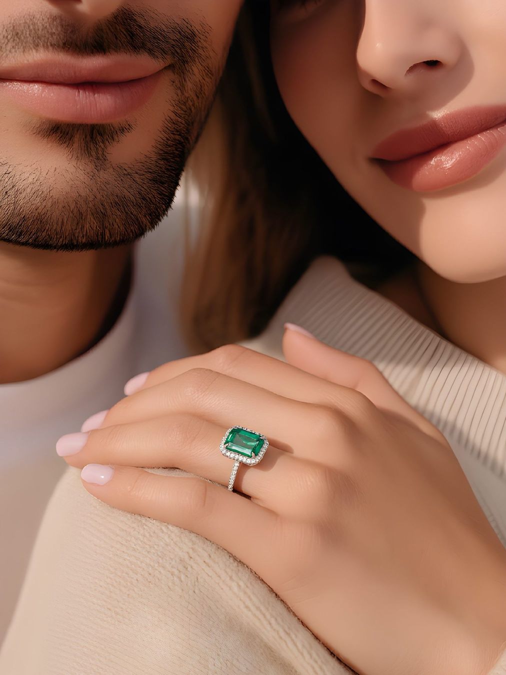 Anelli: Smaragd-Ring 14k Weissgold 2,87ct – Nuovo e nell'imballaggio originale da Illnau venduto da Juwelier_Mahler_GmbH 1