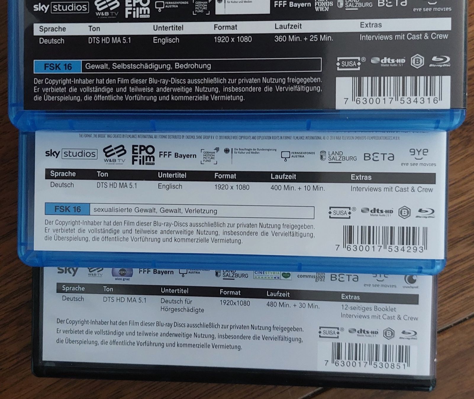 Tutti i DVDs: DER PASS- Staffel 1- 3 – Usato da Mönchaltorf venduto da nomchat 1