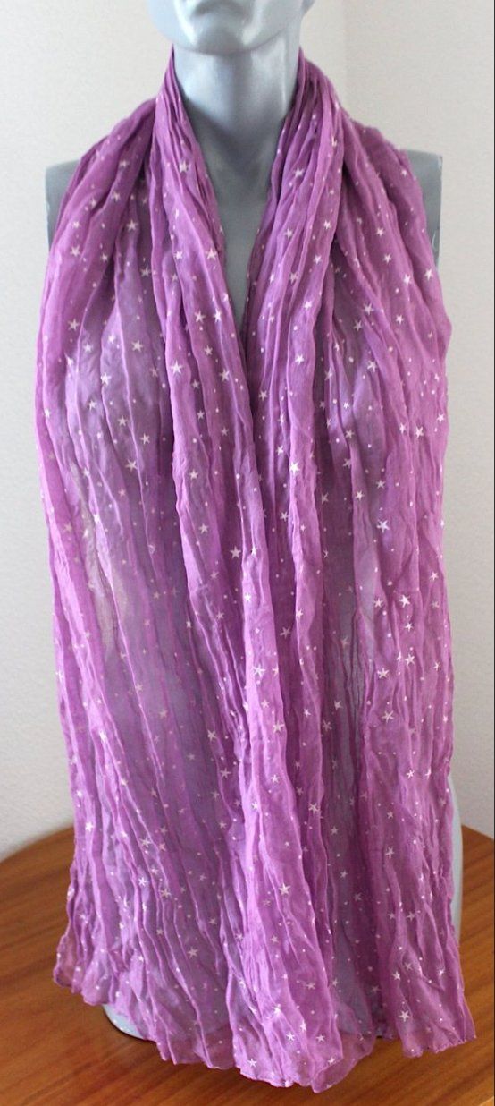 Foulard & Sciarpe: Foulard mit Sternchen 181cm x 70 cm. – Usato da Locarno venduto da madame-tus-sauds
