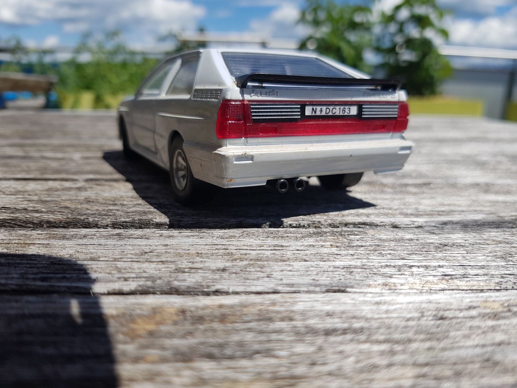 Audi Modellini d'auto: Audi Quattro Modellauto weiss – Usato da Jona venduto da dampfnuggi 2