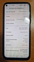 Huawei P40 Lite très bon état reconditionné avec sa coque.