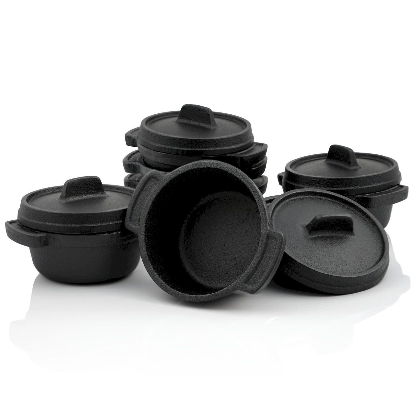 Pentole: Serviertöpfe 6er Set Ø11cm mini-Gusstopf – Nuovo e nell'imballaggio originale da Bottighofen venduto da zaap