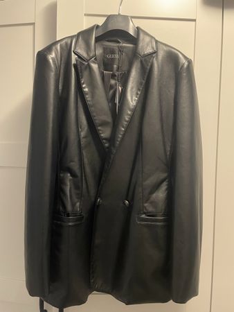 Lederblazer Guess New Emelie schwarz 