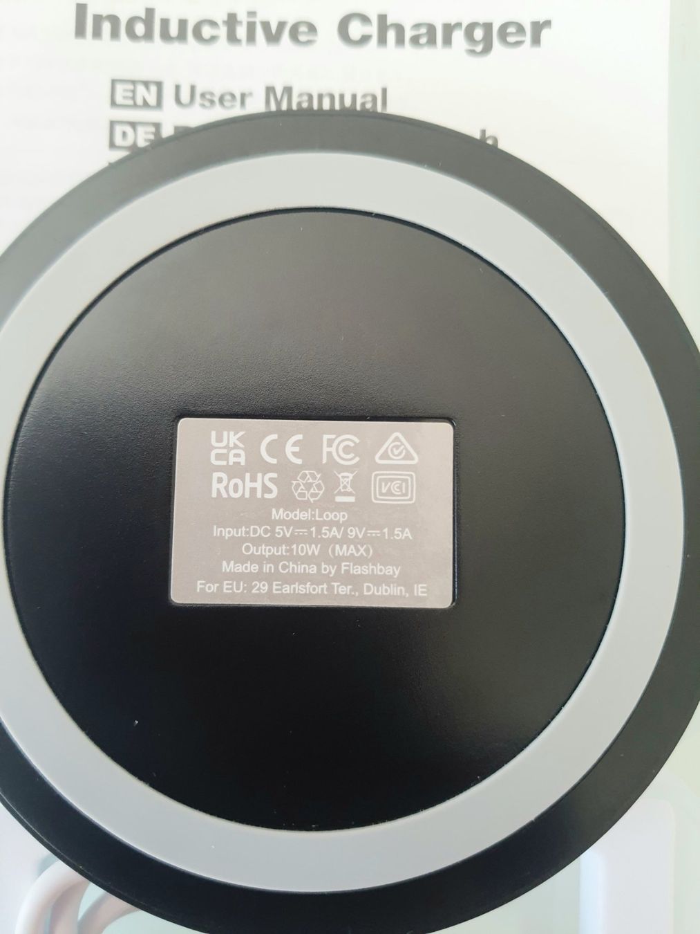 Caricabatterie: Inductive Charger - Ladegerät – Nuovo e nell'imballaggio originale da Zollikerberg venduto da Sell-Buy-it 1
