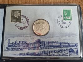1977 Münzbrief Die Letzte Reise des Orient Express