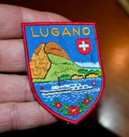VINTAGE Badge LUGANO SCHIFF nos ST. GALLER STICKEREI