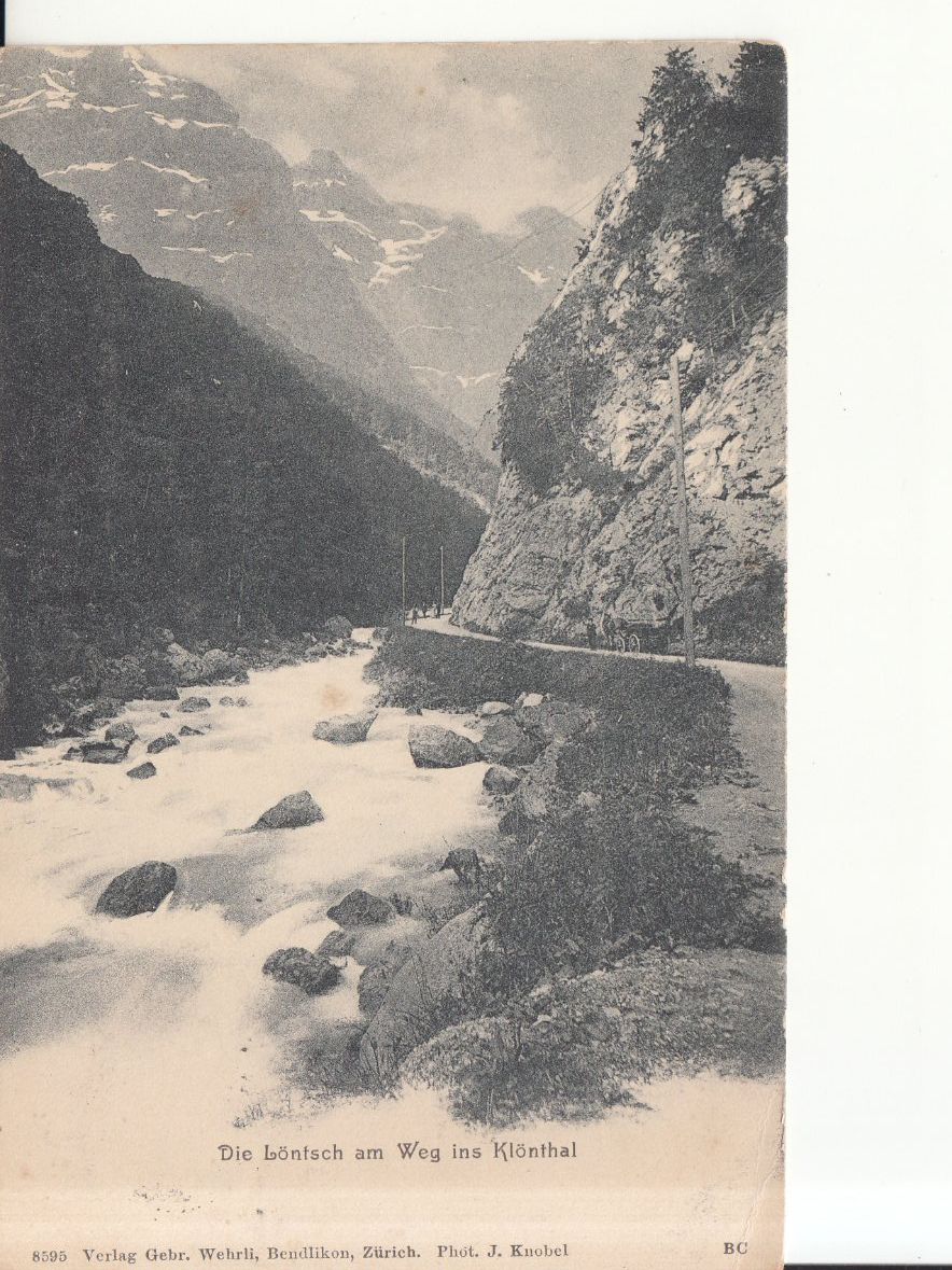 Cartoline postali: Klöntal Löntsch 1910 – Usato da Bürglen TG venduto da StampGraf
