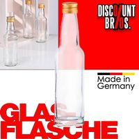 10er-Set 100ml GLASFLASCHEN mit DECKEL mit Schraubverschluss