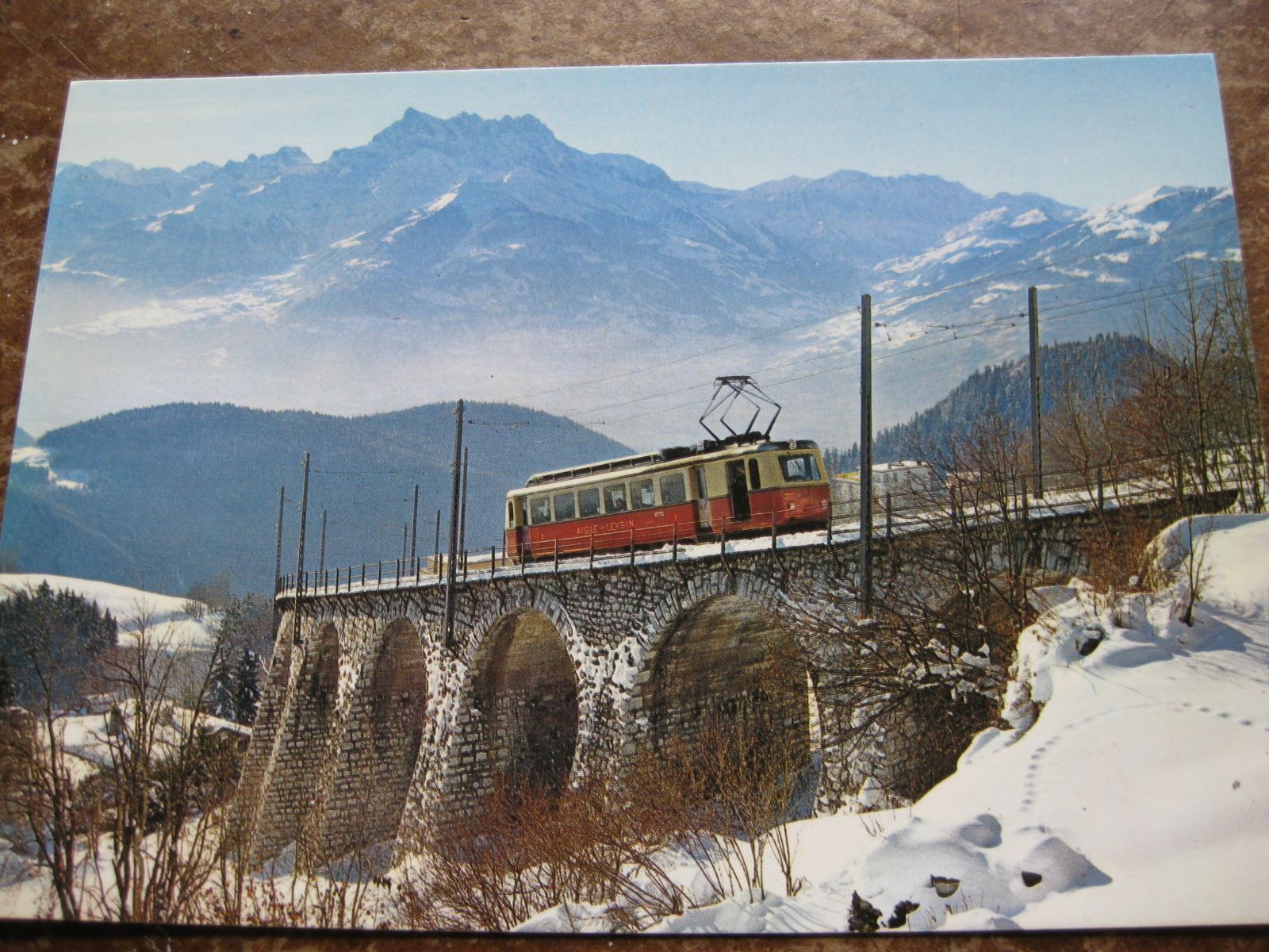 Cartoline postali: Preis halbiert: AK Leysin mit Zug – Nuovo (secondo la descrizione) da Malters venduto da Marosko
