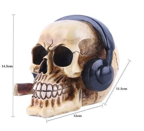 Altro in Decorazioni & Accessori: Totenkopf mit Kopfhörer & Zigarre – Nuovo e nell'imballaggio originale da Buchs SG venduto da Skullep 4