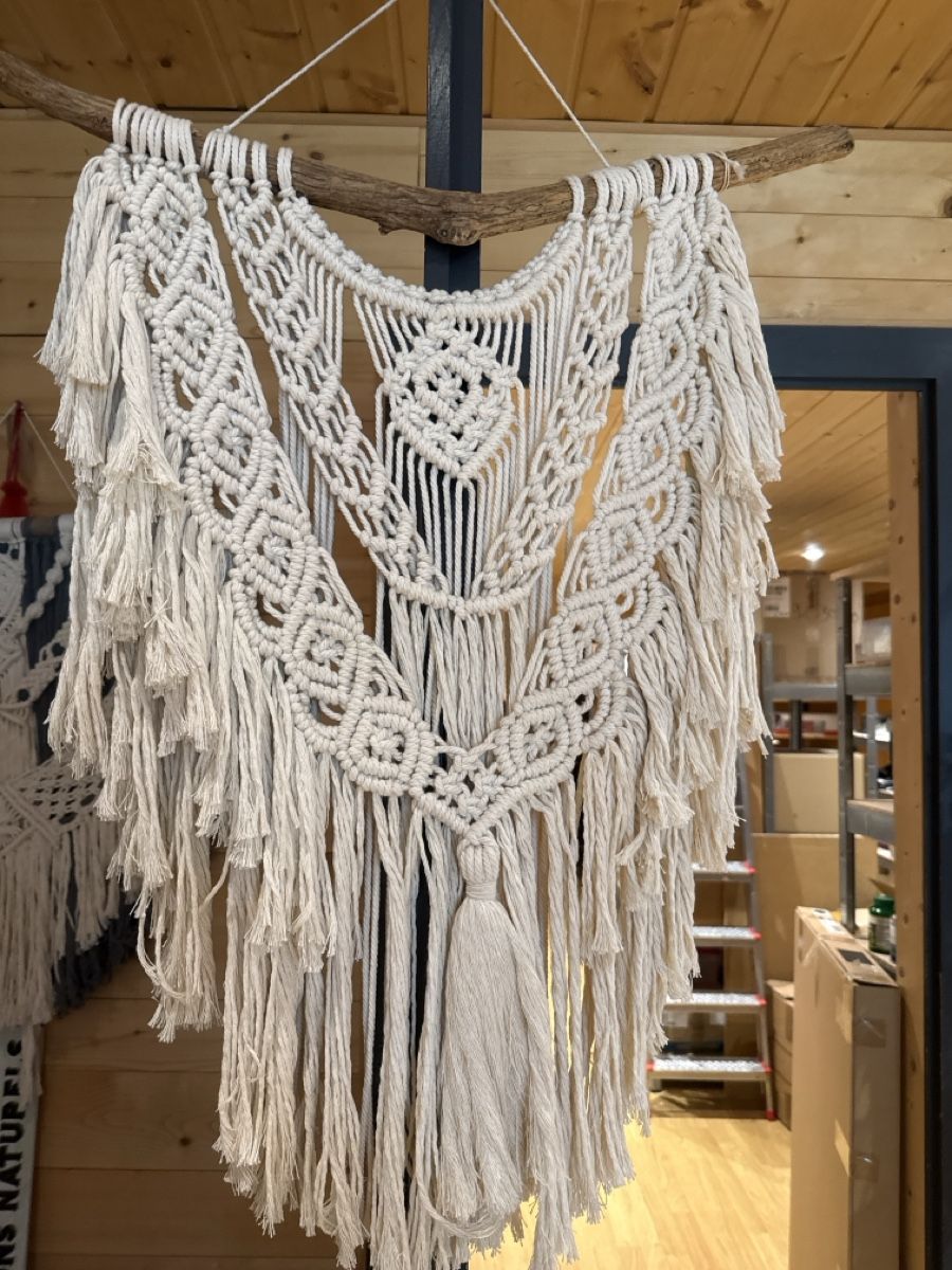 Tutte le decorazioni: Macrame Wall Hanging Cotton Beige – Nuovo (secondo la descrizione) da Neirivue venduto da naz_z28w 1