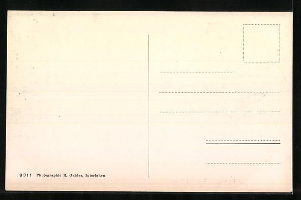Cartoline postali: Interlaken, Bahnhofstrasse mit Café von – Usato da Berlin venduto da bartko-reher 1