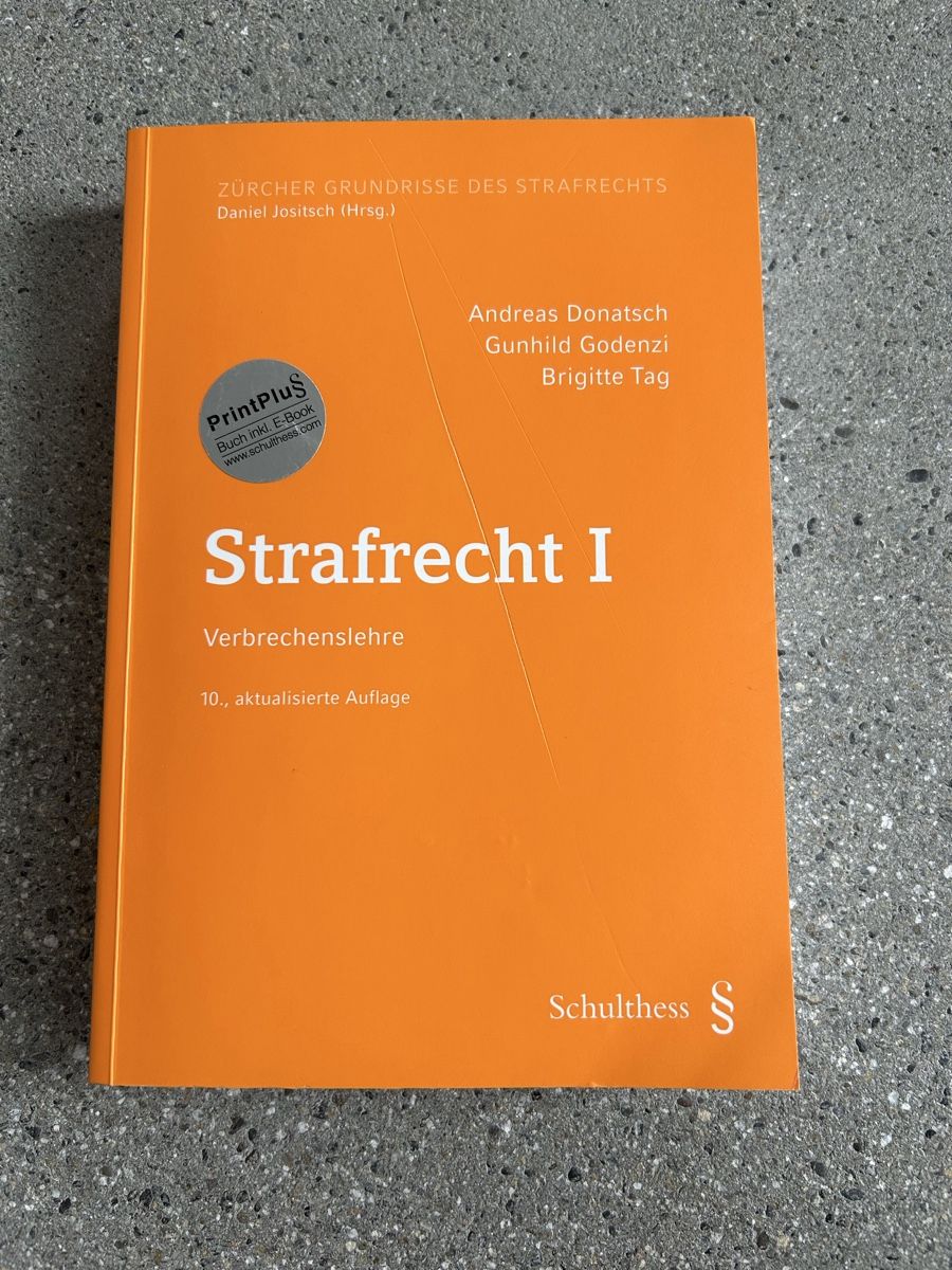 Libri: Strafrecht I Donatsch/Godenzi/Tag – Usato da Aarau venduto da megandris