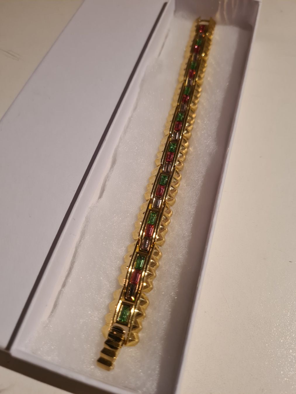 Swarovski Armbänder & -reifen: Swarovski plaquer bracelet doré strass multicolore🎁💎✨ – Gebraucht aus Monthey von 187-zeroo 7