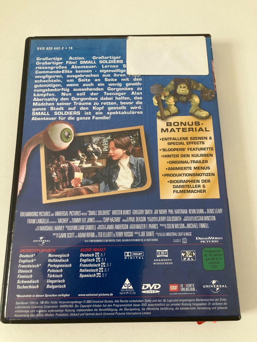Alle DVDs: Small Soldiers (DVD) – Gebraucht aus Arbon von JoJoAs 1