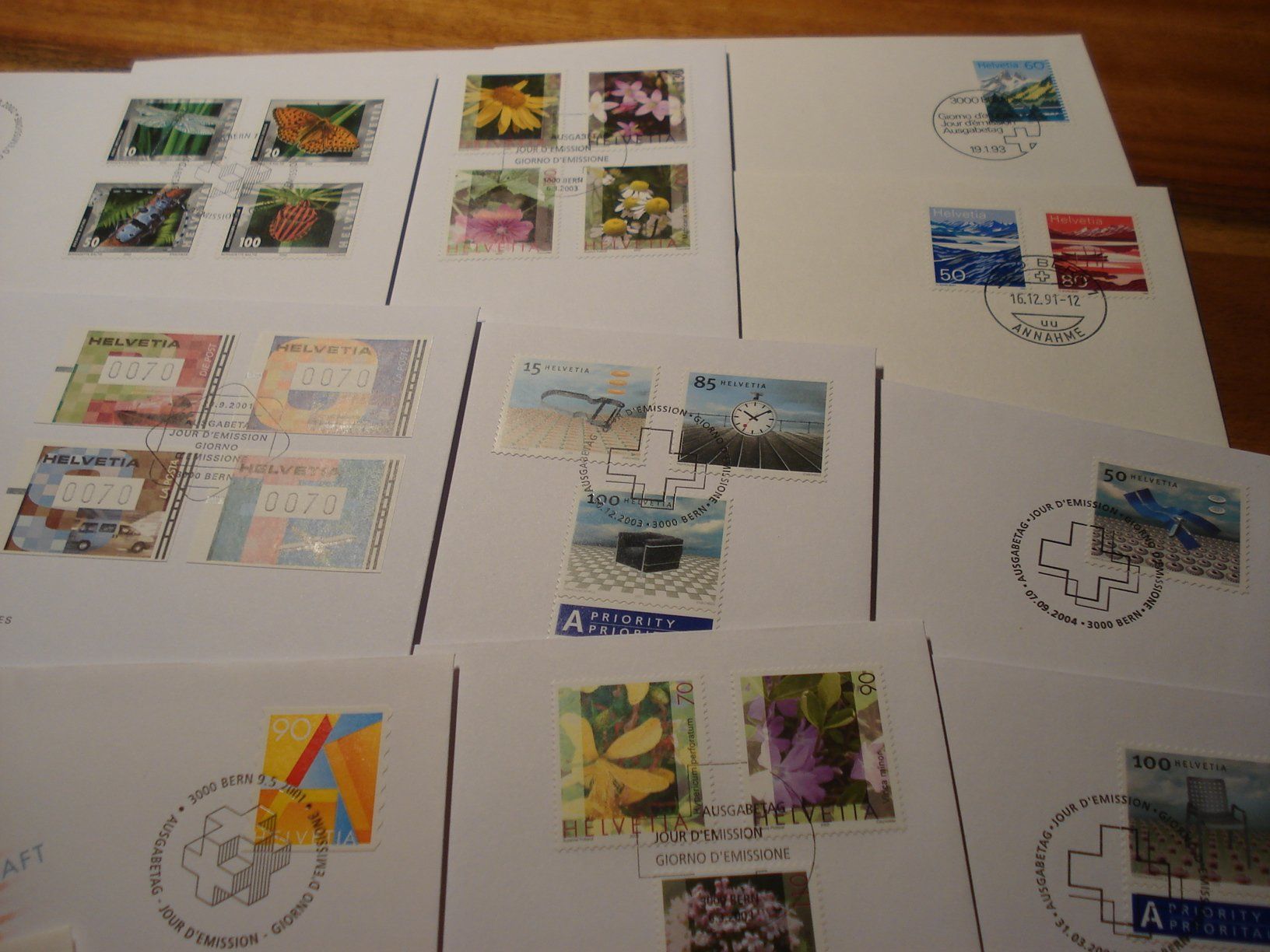 Tutti i francobolli: Lot FDC Dauermarken, 15 Belege – Usato da Niederwil AG venduto da morostahu