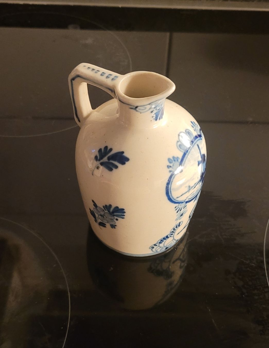 Caraffe: Pichet en faïence de Delft bleu et blanc – Usato da Genève venduto da uneautresaison 4