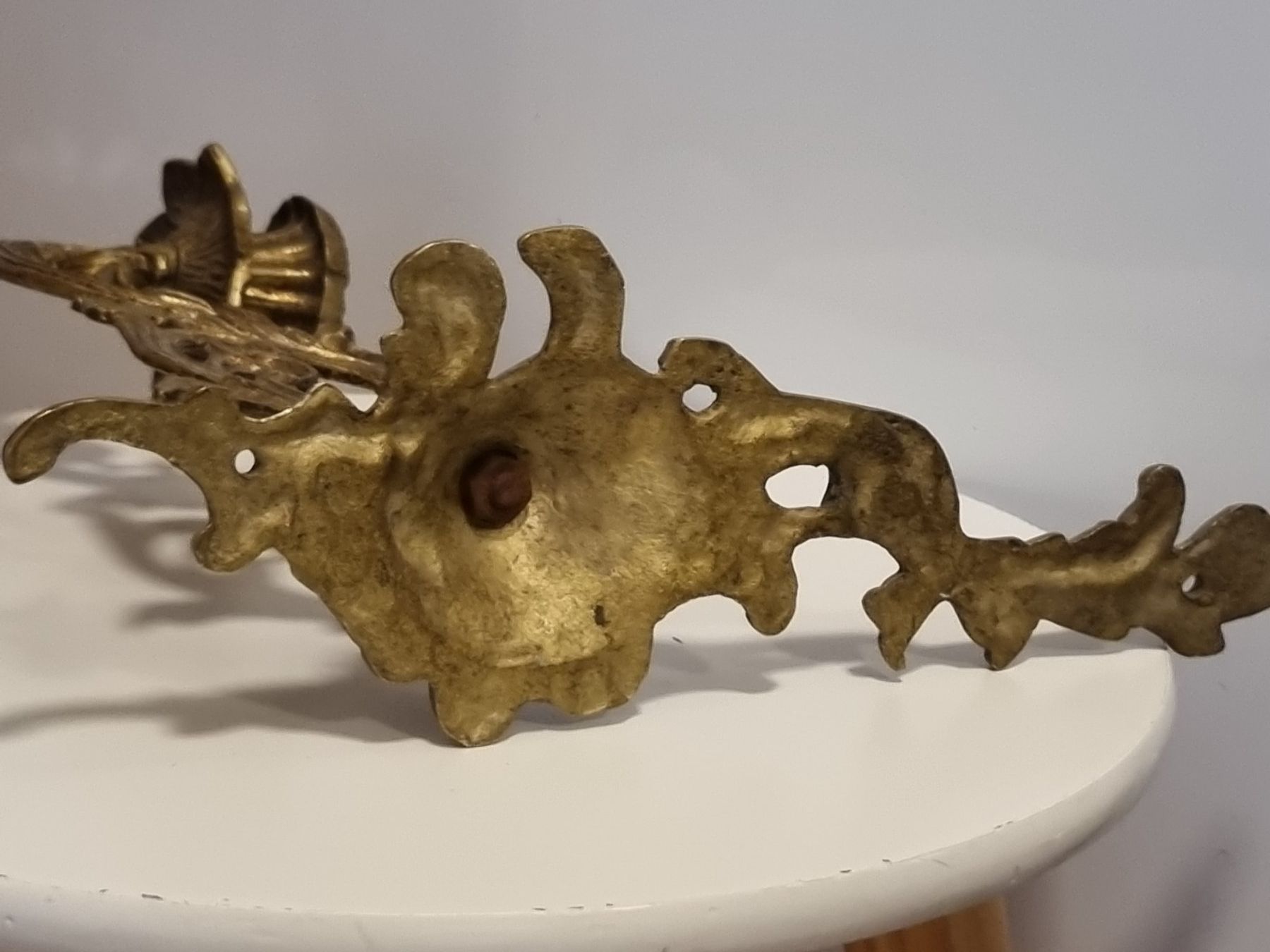 Portacandele: Antiker Wandkerzenhalter Messing/Bronze um 1900 – Usato da Scharnachtal venduto da devin03 7