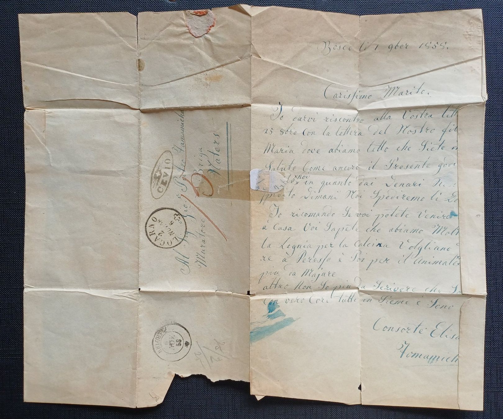 Tous les timbres: Strahlenstempel CEVIO 1858 – D'occasion à Brittnau par simionius 3