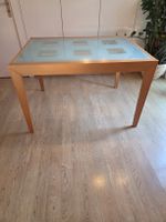 Esstisch Holz Glas gebraucht 120 - 240/90cm 