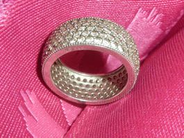 bague en argent et pierres taille 60 pour femme