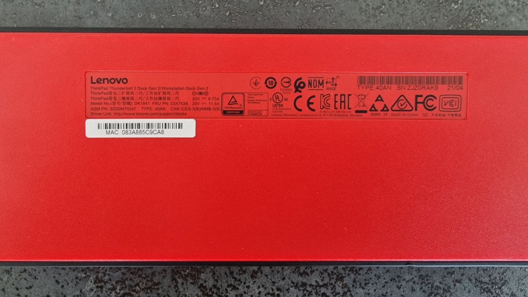 Lenovo Docking station: Lenovo Dockingstation – Usato da Breitenbach venduto da Gluj 3