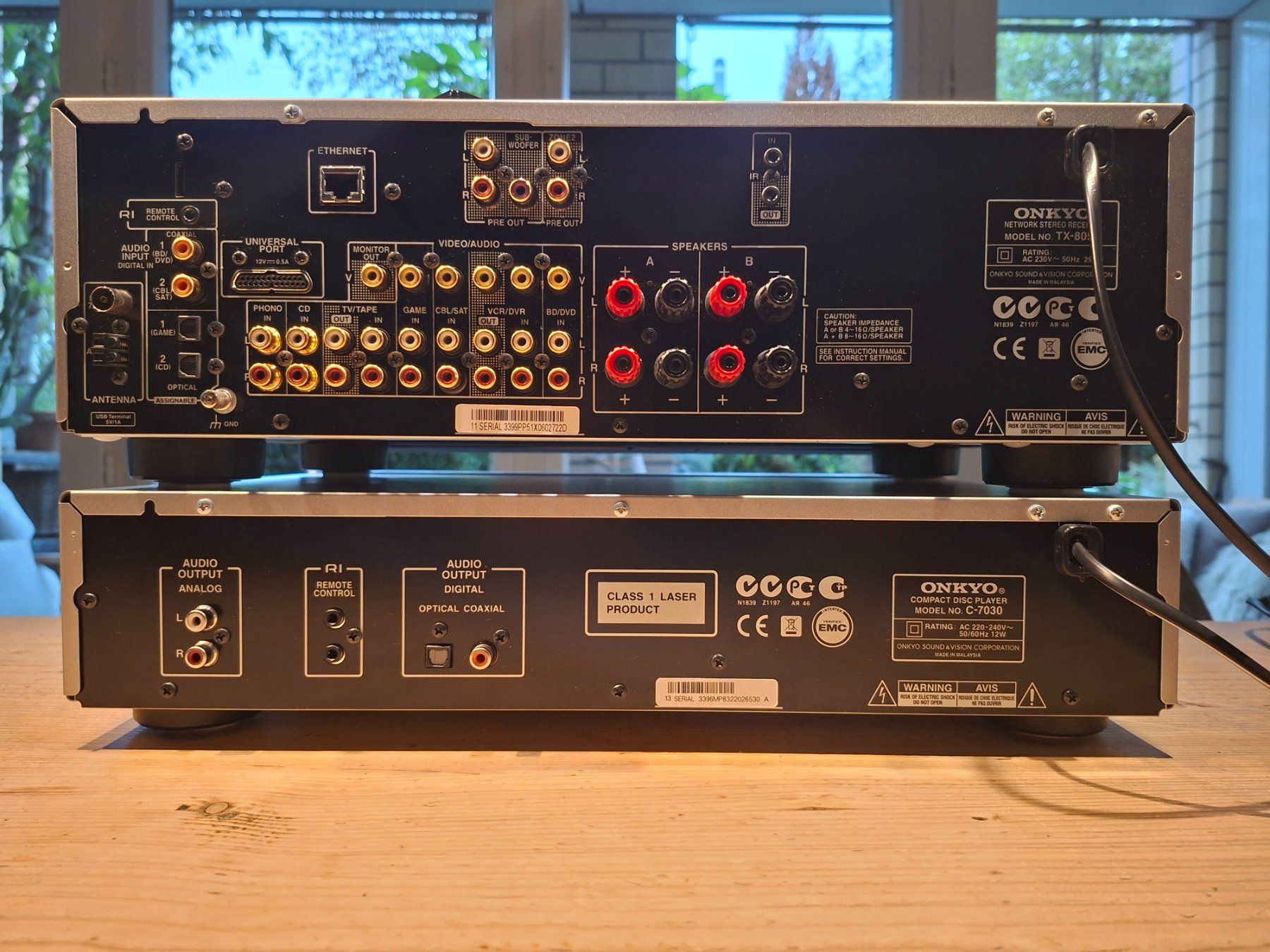 Onkyo Receiver: ONKYO TX-8050 NETWORK RECEIVER MIT C-7030 CD PLAYER – Gebraucht aus Neftenbach von Campervan_B 4