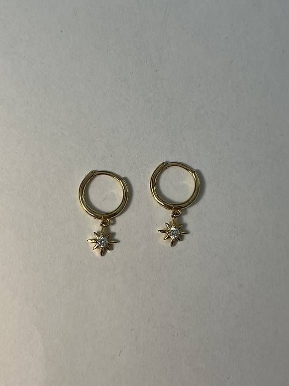 Ohrringe & -stecker: Mini Hoops Stern – Gebraucht aus Birsfelden von tam_t8t8