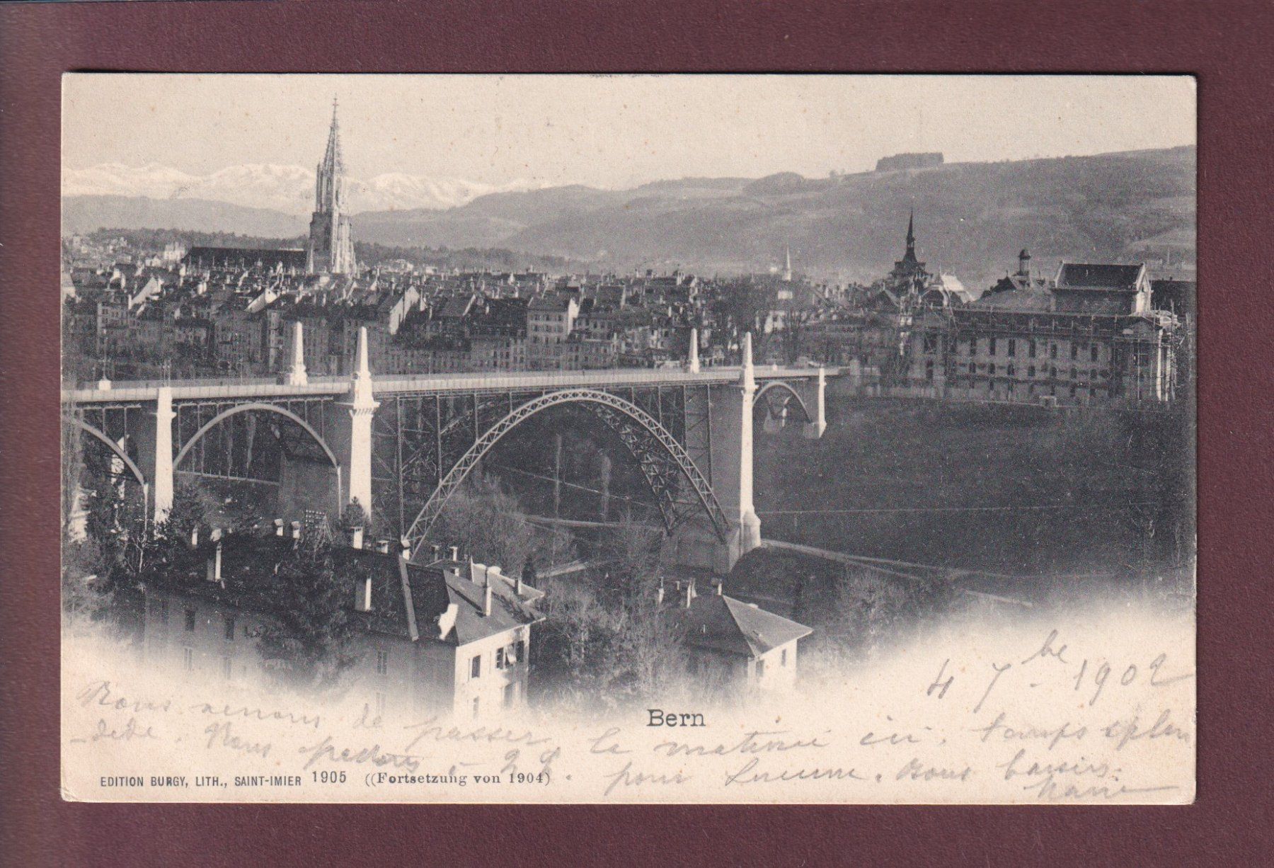 Cartoline postali: BERN - 1902 – Usato da Pully venduto da nicecards