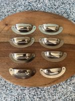 8 Muschelgriff, Beschläge, Chrom, 100mm, 45mm