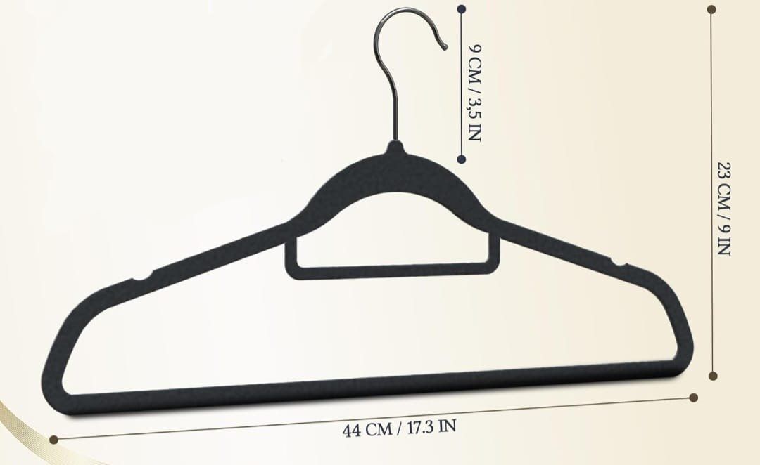 Appendiabiti: Garderobe aus Satin-Samt, 16Stk. schwarz – Nuovo (secondo la descrizione) da Pfaffhausen venduto da Kevin_Meier 1
