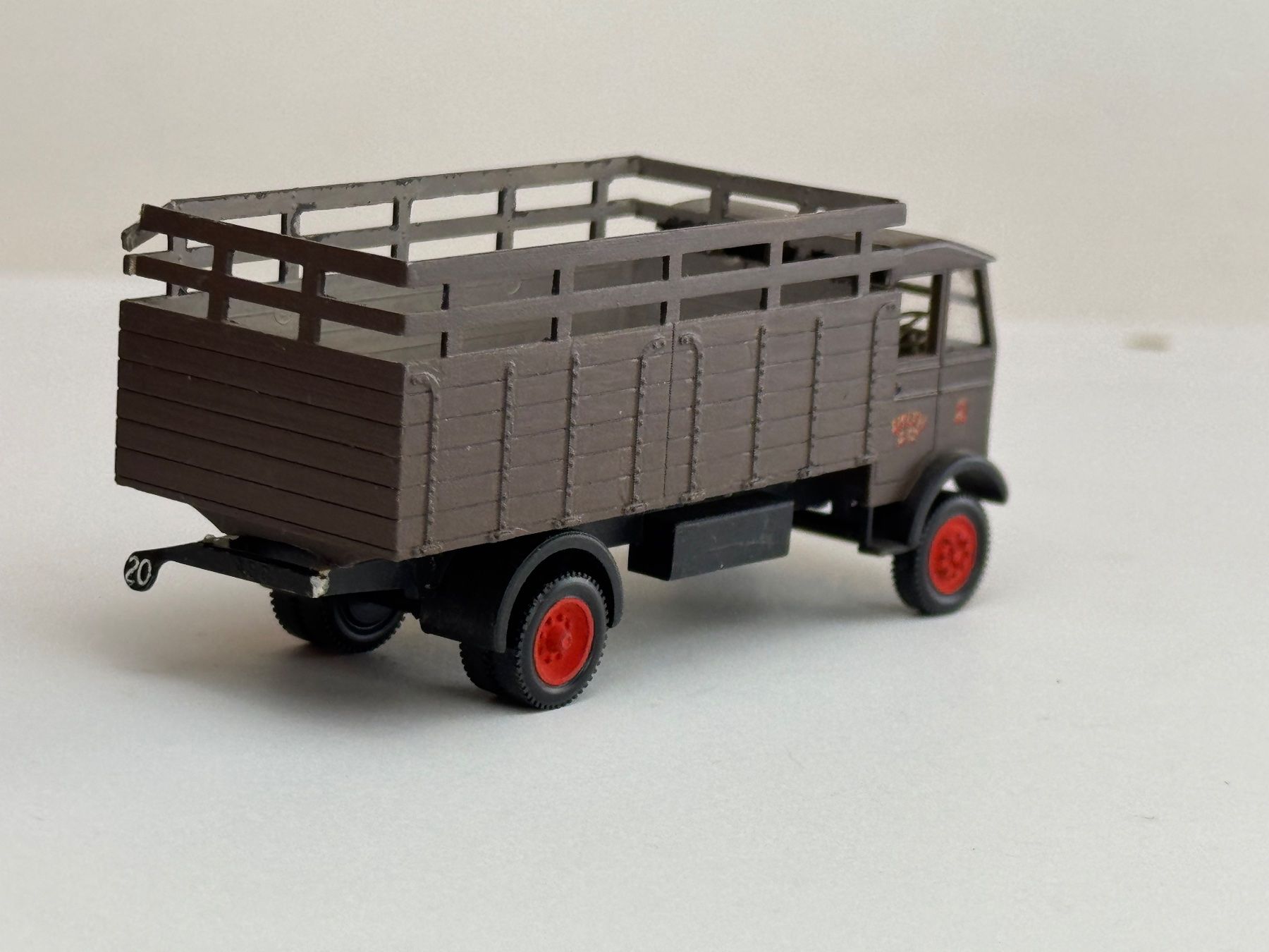 Modellautos: GB3-  Britischer LKW braun 1/72 – Gebraucht aus Elm von Wikmtz 1
