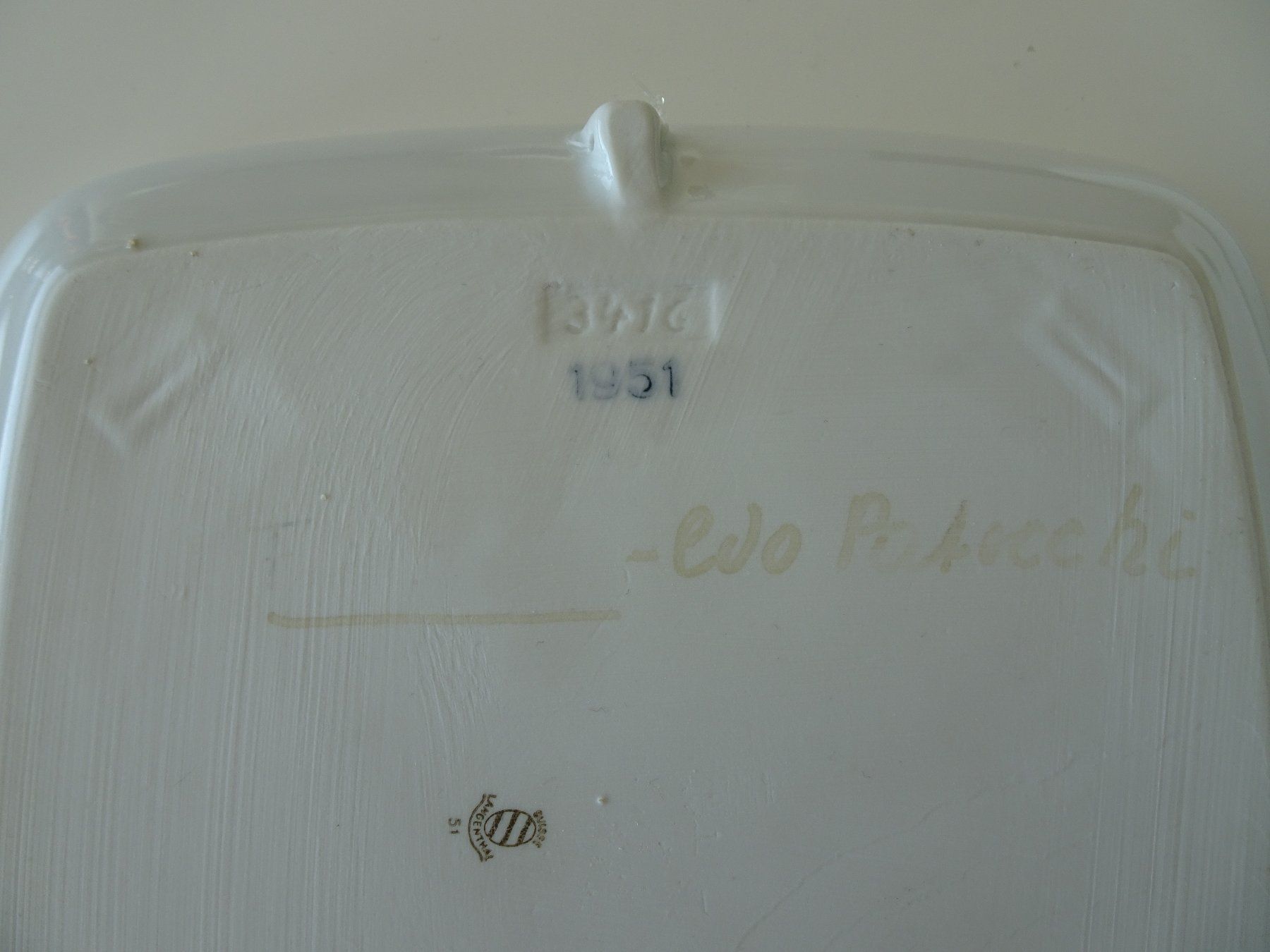 Piatti: 4 Langenthal Porzellan Teller 1951 - 1954 – Usato da Vitznau venduto da Mina60 4