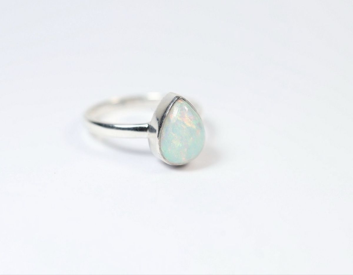 Bagues: Echter Opal Ring in 925 Silber Äthiopischer Opal – Neuf avec emballage d'origine à Rorschach par GP_GemsAndJewels 2