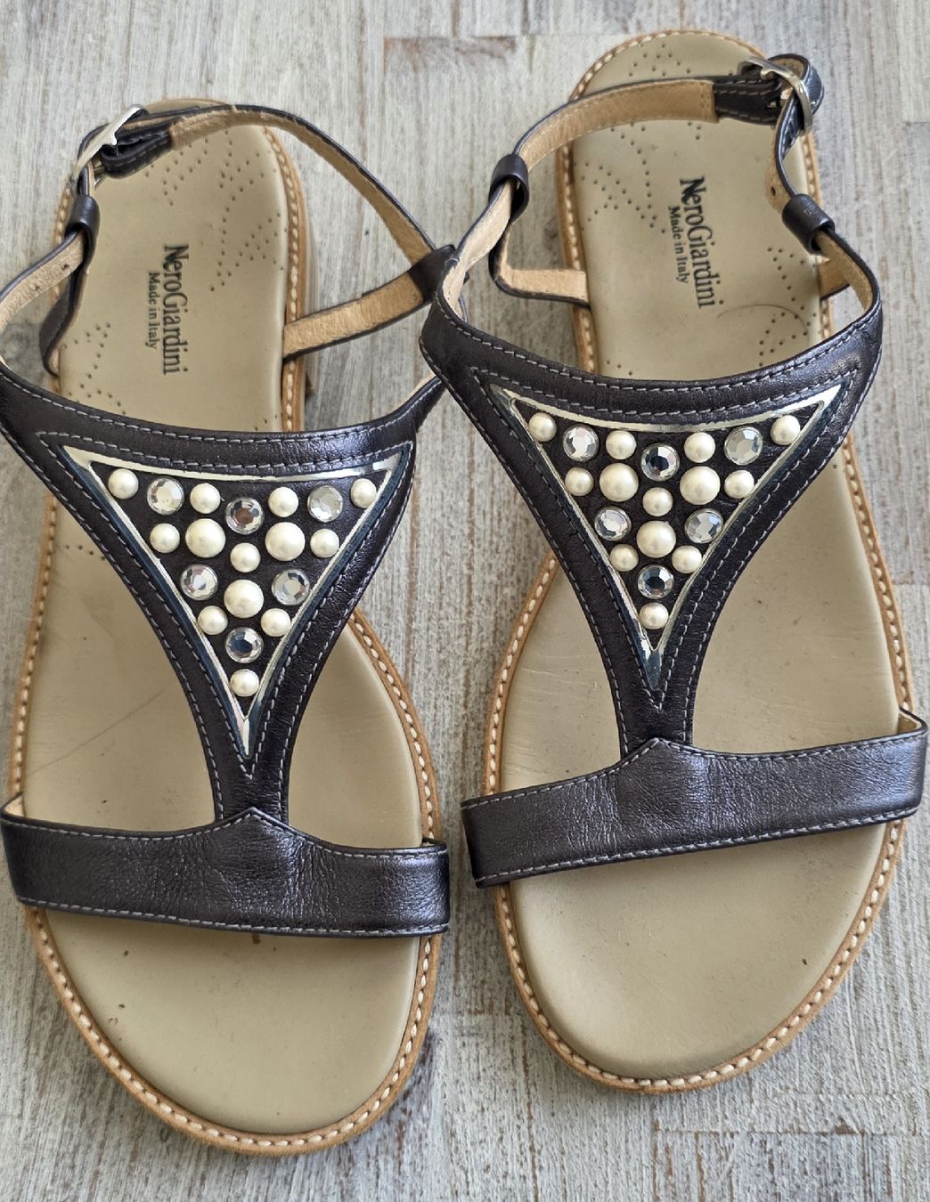 Scarpe da donna: sandales cuir bleu/gris taille 38 – Usato da Yverdon-les-Bains venduto da van_dq65 3