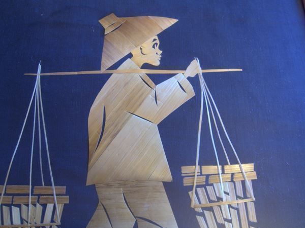 Poster & Bilder: 2 asiatische Bilder Stroh-Handwerkskunst – Gebraucht aus Winterthur von Gaia 6