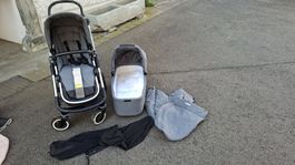 Kinderwagen Emmaljunga NXT90 mit babyschale und Sportsitz 