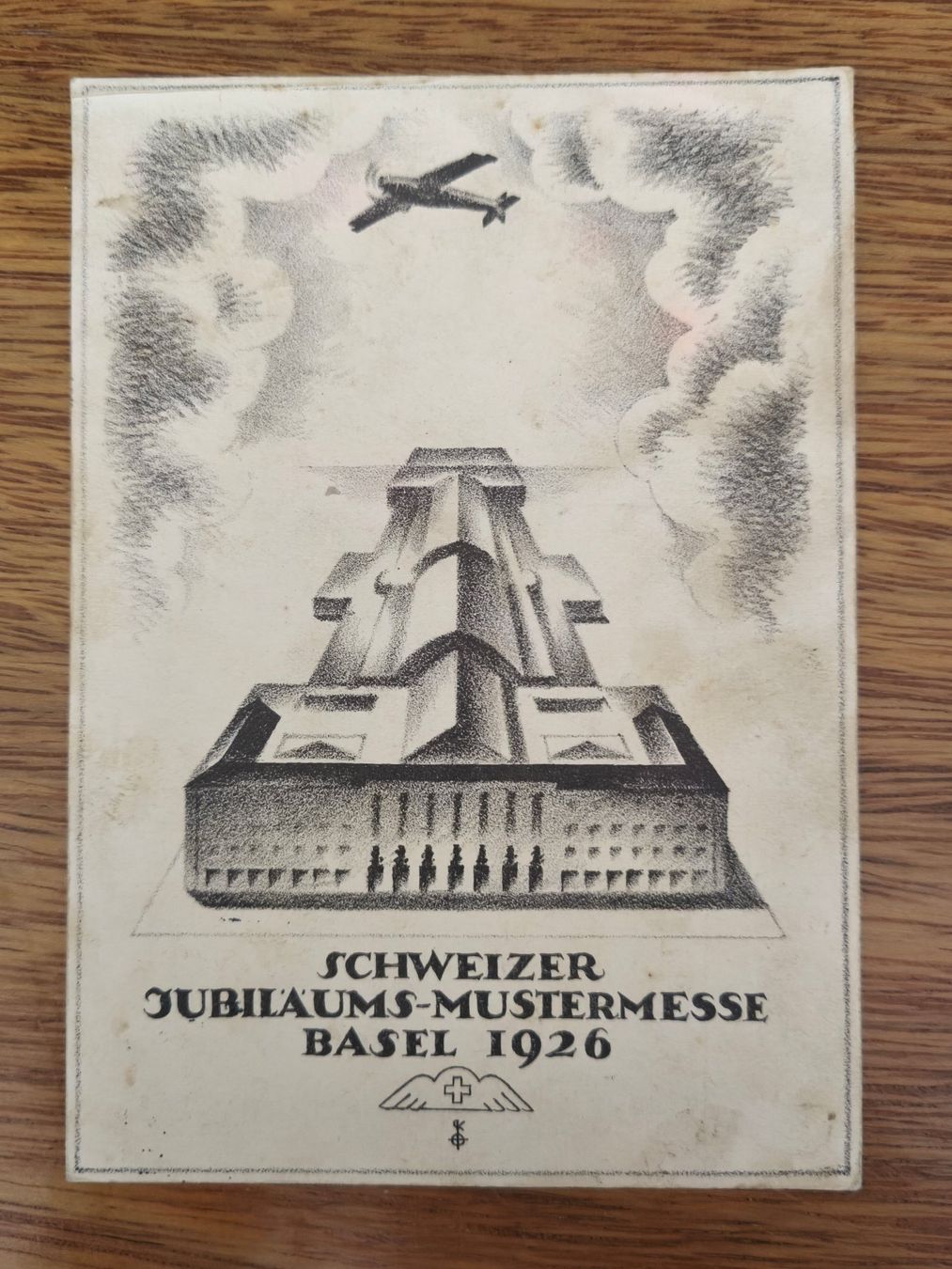 Cartes postales: Ansichtskarte Flugpost Mustermesse Basel 1926 – D'occasion à Aesch BL par Opirol