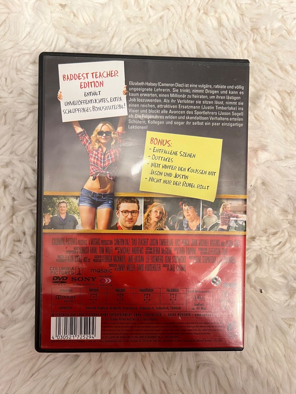 Tutti i DVDs: Bad Teacher mit Cameron Diaz – Usato da Reinach ag venduto da Wildschwein_Braten 1